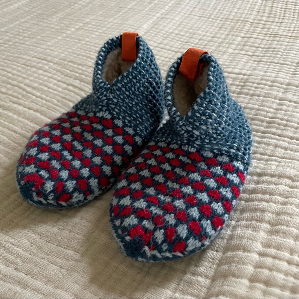 Bomba toddler blue & red slippers